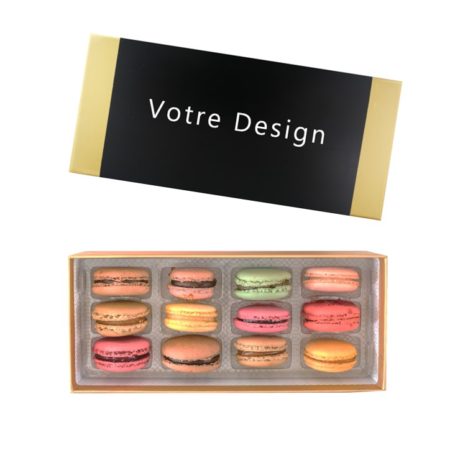 Coffret de 12 macarons personnalisé
