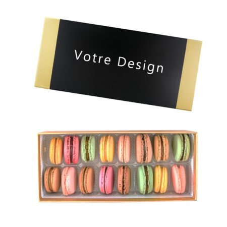 Coffret de 16 macarons personnalisé