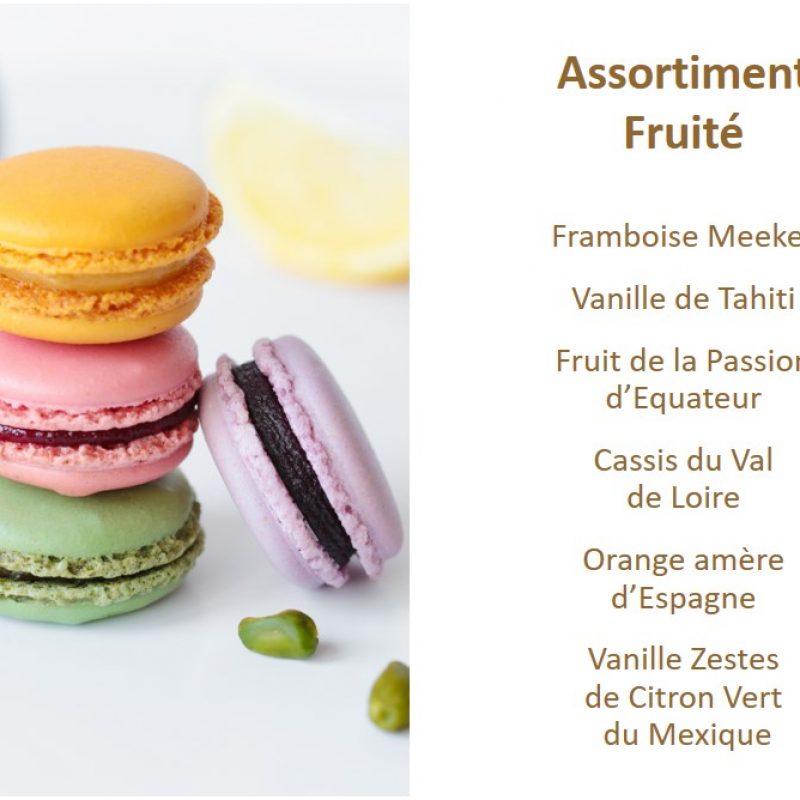 macarons saveurs Fruité