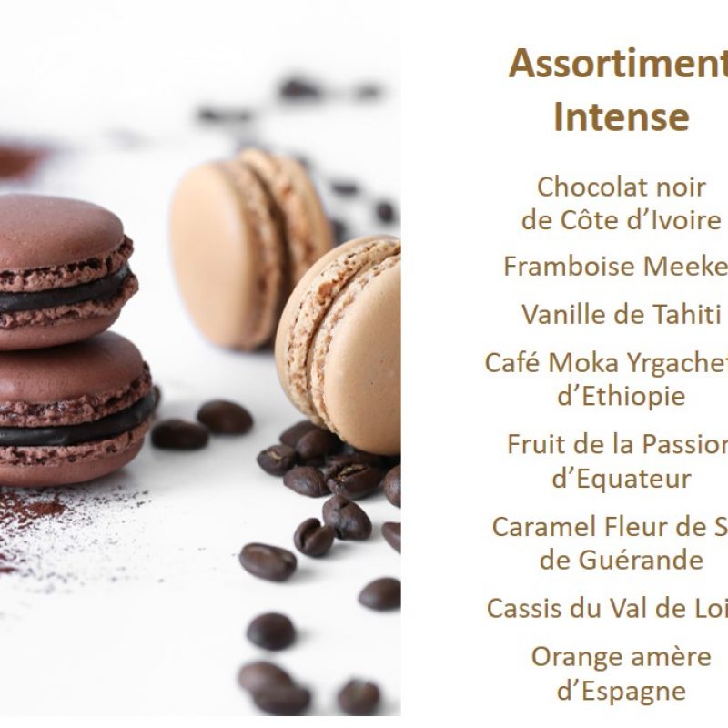 macarons saveurs Intense