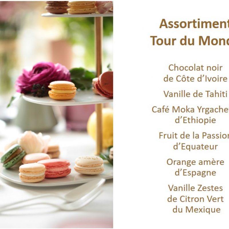 macarons saveurs Tour du Monde