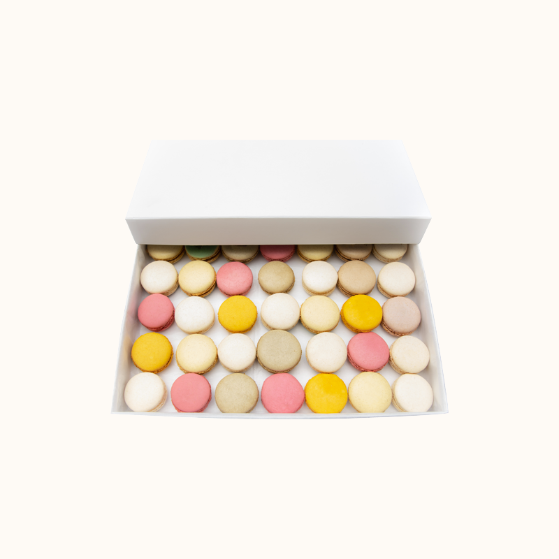 coffret cadeau gastronomique macarons